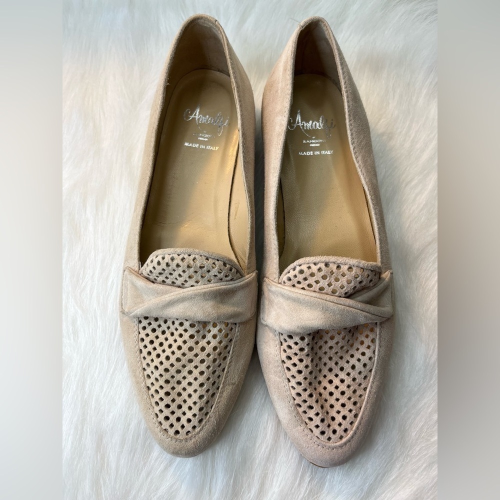 Almafi by Rangoni Tan Suede Losfer- Women Size 8